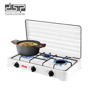 Dsp Portable Gas <b>Stove</b> Dual Burner Metal Camping <b>Stove</b> With Lid For Outdoor Cooking - Product Image 5
