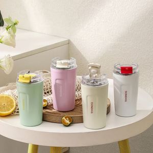 Tasse isotherme tendance en acier inoxydable 316, double paroi, pour café, portable, simple, mug de voyage, tasse de couple pour hommes et femmes - Product Image 1