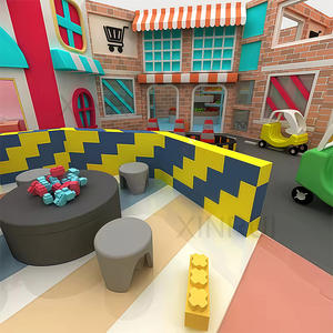 <span class=keywords><strong>Village</strong></span> de jeu de simulation sur le thème éducatif avec nouveau produit aire de jeux intérieure comme centre de jeu de rôle pour le préscolaire - Product Image 3