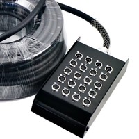 Câble multipaire de scène 8-32 canaux avec boîtier de scène, câble de signal audio multiconducteur à âme OFC pour sonorisation en direct et studio d'enregistrement