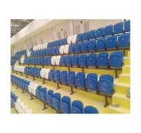 Space Saver Stadium Chairs Stands rétractables Stadium Grandstand Seating Gym Telescopic Tribune Chairs for Indoor FIBA