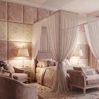 Panneau mural rembourré géométrique abstrait moderne pour la décoration de tête de lit de chambre haut de gamme