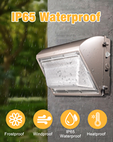 Lámpara LED de Pared para Exteriores de 60W y 125LM/W con Fotocélula, 5 Años de Garantía, IP65, IK08, 5000K, Disponible en EE. UU., Canadá y la UE, con Certificación C ROHS