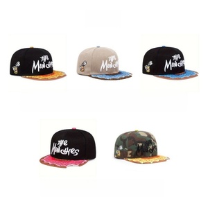 Custom Baseball Cap Notch Donut <b>Flat</b> Top Metal Buckle Hip Hop Embroidered Fabric <b>Flat</b> Brim <b>Hat</b> High Quality for Men Women OEM - Product Image 1