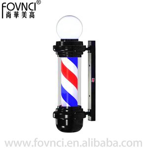 Poste <span class=keywords><strong>de</strong></span> Barbería LED, Rojo, Blanco y Azul, Logotipo <span class=keywords><strong>de</strong></span> Peluquería, Luz Giratoria Impermeable, Letrero para Salón <span class=keywords><strong>de</strong></span> Belleza, Luz <span class=keywords><strong>de</strong></span> Pared Exterior - Product Image 2