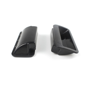 Modern <strong>Black</strong> Plastic Concealed Embedded Handle Pull Recessed <strong>Door</strong> Handles for Kitchen Gym Drawer Filing Cabinets - Product Image 5