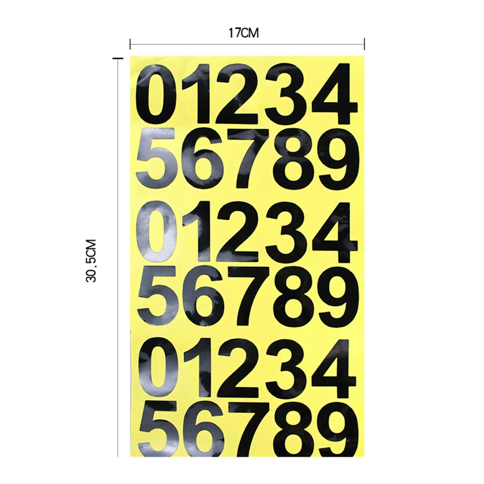 편지 및 숫자 자동차 자전거 A-Z 0-9 스티커 방수 접착제