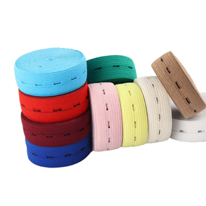 20Mm 25Mm Trắng Đen Poliester Vải Thùa Có Thể Điều Chỉnh Ban Nhạc Đàn Hồi Với Lỗ Cho Quần Áo - Product Image 2