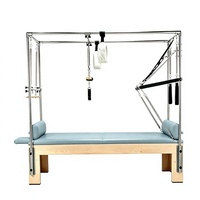 Table de Pilates Trapeze Cadillac en Bois d'Érable Professionnel Durable avec Garantie de 3 Ans pour les Studios de Gym/Yoga/Pilates