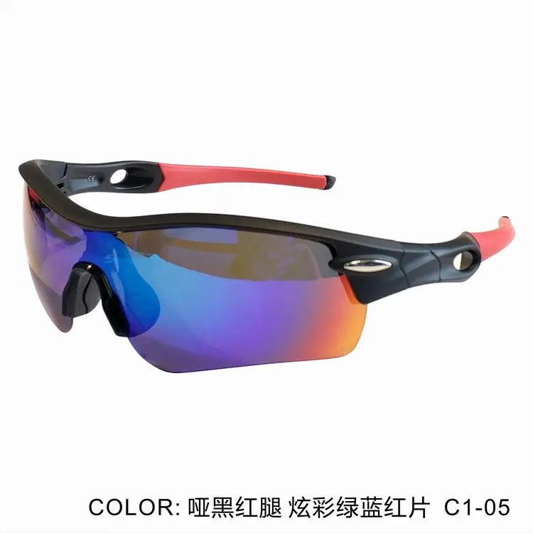Amazon trendy yeni tasarım anti parlama UV400 polarize spor gözlük ayarlanabilir bisiklet oem güneş gözlüğü