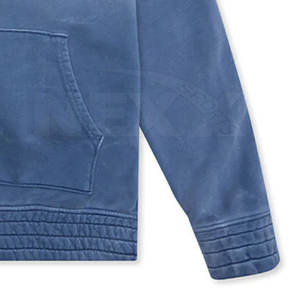 เสื้อฮู้ดสีพื้นแบบสั่งทำพิเศษ เสื้อฮู้ดสีพื้นแบบซันเฟด แขนยาว สไตล์ลำลอง สตรีทแวร์ พร้อมโลโก้สั่งทำ - Product Image 4