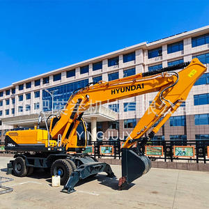 Excavatrice à pneus usagés moderne 210-9, construction urbaine, construction routière, exploitation agricole, construction efficace - Product Image 5