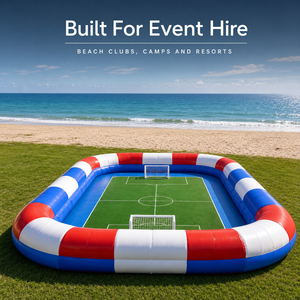 Campo da Calcio Gonfiabile per Bambini - Arena da Calcio da Giardino 2026, Telo in PVC Anti-UV, Rete di Sicurezza, 10-15 Giocatori, <span class=keywords><strong>Noleggio</strong></span> - Product Image 3