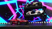 Coche de Juguete de Metal a Escala 1:32, Modelo de Coche de Carreras de Aleación, Simulación de Coche de Carreras, Puerta Abatible, Regalo Promocional para Niños