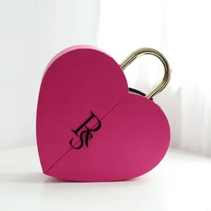 Yeuvshurn Valentine'S Day New Lock Heart Gift Box Valentine'S Day Flower Gift Packaging Gift Box