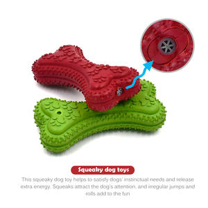 2021น่ารักคริสต์มาส Squeaky กระดูกปลอดสารพิษยางธรรมชาติของเล่นสุนัข - Product Image 5