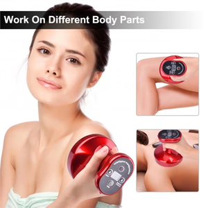 Logo personalizzato coppettazione attrezzatura per terapia sportiva vibrazione del calore rilassare il corpo dimagrante Guasha coppettazione massaggiatore - Product Image 2