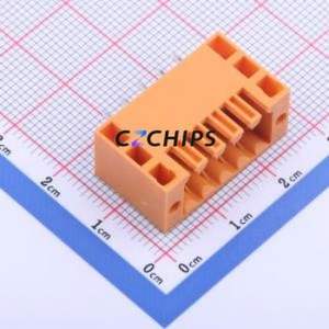 KF2EDGEVM-3.5-2*5P Plug-in Terminal Block Through hole,P=3.5mm Connector Board-to-Board / Socket Closed Screw Fixing 2x5P 3.5mm - Product Image 1