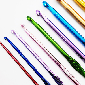 Aluminum <b>Crochet</b> <b>Hooks</b> <b>Set</b> 2.0mm To 10.0mm Multi Color For Knitting Yarn Crafting Tools Sweater Needle <b>Hook</b> Kit - Product Image 3