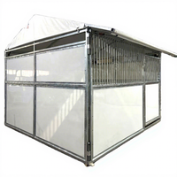 Our Generation Écurie à chevaux économique en PVC, utilisée comme abri pour animaux en Australie, pour la construction de boxes d'écurie