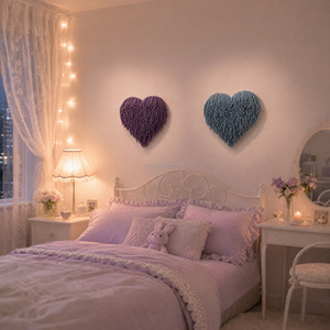 Nuevo Producto de Alta Calidad, Decoración de Pared con Borlas de Perlas Coloridas en Forma de Corazón para Decoración <span class=keywords><strong>del</strong></span> Hogar - Product Image 4