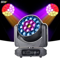 Projecteur de scène Bee Eye 19x40W RGBW 4-en-1 DMX Zoom LED à tête mobile pour concerts, spectacles, boîtes de nuit et bars