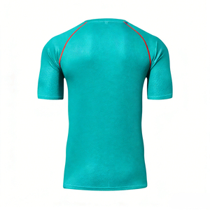 T-shirt de sport unisexe à manches courtes, motif géométrique, évacuation de l'humidité, respirant, séchage rapide, vêtements de sport pour le cyclisme et l'entraînement - Product Image 2