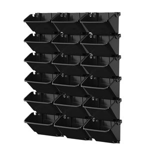 Système d'irrigation goutte à goutte vertical suspendu avec pots de fleurs en plastique empilables pour jardin domestique et mur de plantes - Product Image 1