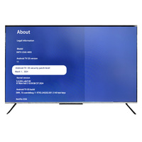 TV LED Hotel Pintar Android Google 55 Inci 4K UHD HDR USB Tanpa Bingkai Tipis Layar Penuh Hitam Matte Anti-Silau