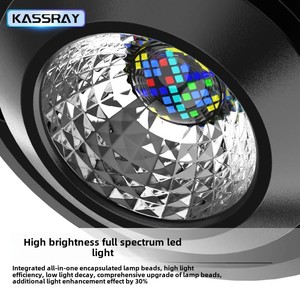 KASSRAY Série V6 Éclairage d'aquarium écologique à gradation six voies, contrôle double mode, moderne, <span class=keywords><strong>en</strong></span> plastique, pour poissons d'eau salée et coraux - Product Image 4
