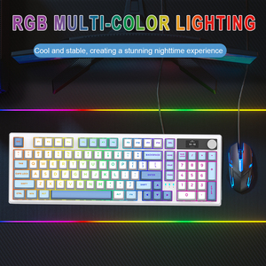Nouveau <span class=keywords><strong>clavier</strong></span> de jeu rétro-éclairé <span class=keywords><strong>Azerty</strong></span> RGB Double Shot rechargeable personnalisé 101 touches USB écran de <span class=keywords><strong>clavier</strong></span> <span class=keywords><strong>mécanique</strong></span> sans fil - Product Image 3