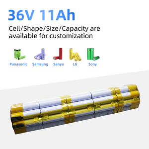 18650 10S5P 11Ah大容量<span class=keywords><strong>36</strong></span>ボルト充電式リチウムイオンバッテリーパック（<span class=keywords><strong>36</strong></span>ボルト大容量バッテリーパック用） - Product Image 1