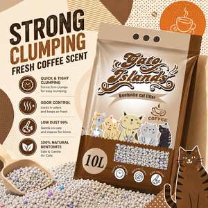 Activated Carbon Bentonite Cat Litter Odor Control Factory Cat <b>Sand</b> Fast Clumping Sanitary <b>Sand</b> Cats Bulk Export - Product Image 1