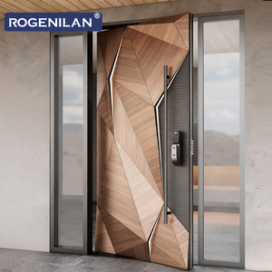 ROGENILAN <span class=keywords><strong>Porta</strong></span> d'Ingresso di Sicurezza in Alluminio su Misura, Porte Esterne Antieffrazione con Incisione 3D e <span class=keywords><strong>Serratura</strong></span> Intelligente - Product Image 5
