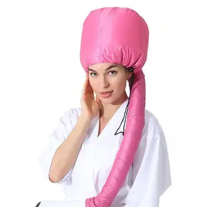 Pengering rambut berkerudung dengan ikat kepala terintegrasi, topi pengering rambut lembut portabel, topi Bonnet rambut