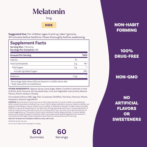Vanwin China Leverancier Aangepaste Logo Kinderen Melatonine Slaap Gummy Supplement Met 1Mg Melatonine Voor Sneller In Slaap Vallen - Product Image 3