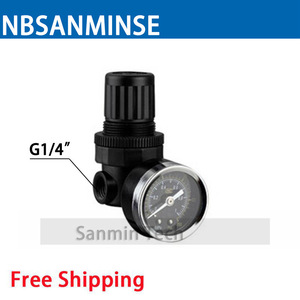 Vanne régulatrice de pression NBSANMINSE NAR200 avec manomètre, régulateur d'air en métal, haute pression pneumatique - Product Image 3