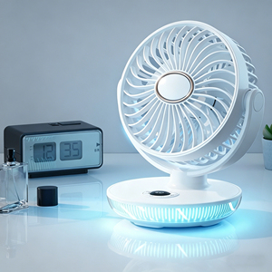 New High Quality Factory Wholesale Desktop <b>Stand</b> Hanging Small Portable Rechargeable Timer Multiangle Adjustable Cooling <b>Fan</b> - Product Image 1