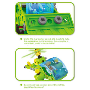 Juego de Construcción de Camiones con Temática de Granja, 8 en 1, 153 Piezas, Juguete Educativo STEM para Niños - Product Image 3