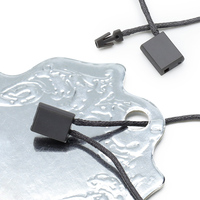 Cordon de sécurité en plastique gris de qualité supérieure pour étiquettes volantes, 19 cm, pour vêtements, avec perforateur