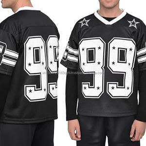 Camiseta Deportiva de Moda, Estilo Rugby, Vintage, Holgada, Transpirable, Estilo Hip Hop Urbano - Product Image 5