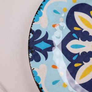 Table décorative <span class=keywords><strong>de</strong></span> nouveau Design 12 pièces bleu jaune sans BPA 11 pouces 100% mélamine pour 4 <span class=keywords><strong>personnes</strong></span> - Product Image 4