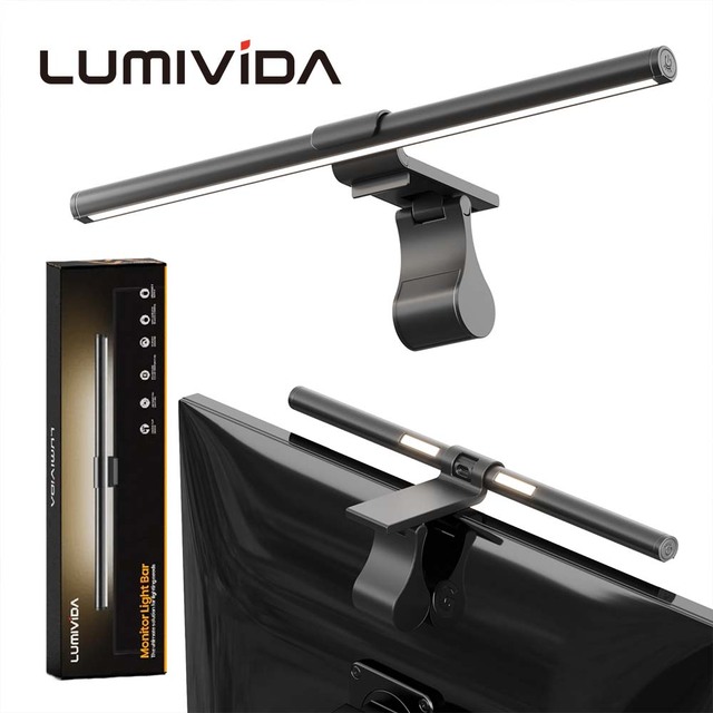 Hanging Computer Monitor Light Bar Wireless Remote Control Eye Care Led Lamp for Monitor Screen Reading Office Home