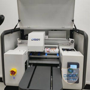 China Wholesale Small Automatic Xp600 Printheads A3 Pro Desktop Film Uv Dtf Flatbed <b>Printer</b> for Cup Wraps Glass Sticker Printing - Product Image 4