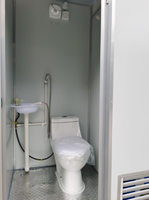 Module de toilettes portables préfabriquées recyclées, super abordable, pour extérieur et usage public