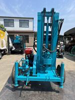 Foreuse hydraulique diesel portable pour puits d'eau, machine de forage de 140-305 mm, profondeur max. 200 m, montée sur pneus pour usage domestique et agricole