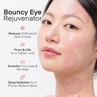 Masques pour les yeux hydratants et éclaircissants contre les cernes et les poches, à la caféine, à l'acide hyaluronique, aux peptides et au collagène, patchs pour le contour des yeux
