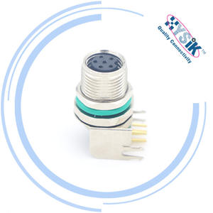 M8 6 Pin kabel ekstensi Cordset IP67 laki-laki ke perempuan kabel adaptor Ujung ganda pengkodean - Product Image 4