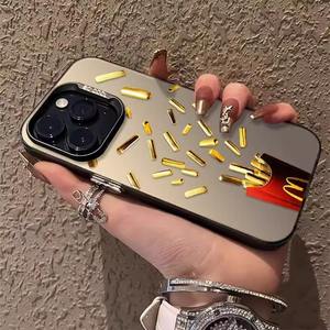 <span class=keywords><strong>Coque</strong></span> de téléphone créative motif frites pour <span class=keywords><strong>iPhone</strong></span> 17, étui PC amusant style alimentaire pour <span class=keywords><strong>iPhone</strong></span> 16 15 14 <span class=keywords><strong>13</strong></span> 12 11 Pro Max - Product Image 3