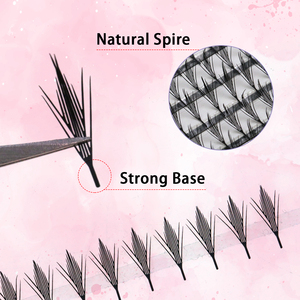 Extensions de cils vegan faites à la main de qualité supérieure en gros, noir mat 05 07 <span class=keywords><strong>volume</strong></span> 8-25 mm, extensions de cils anime - Product Image 2
